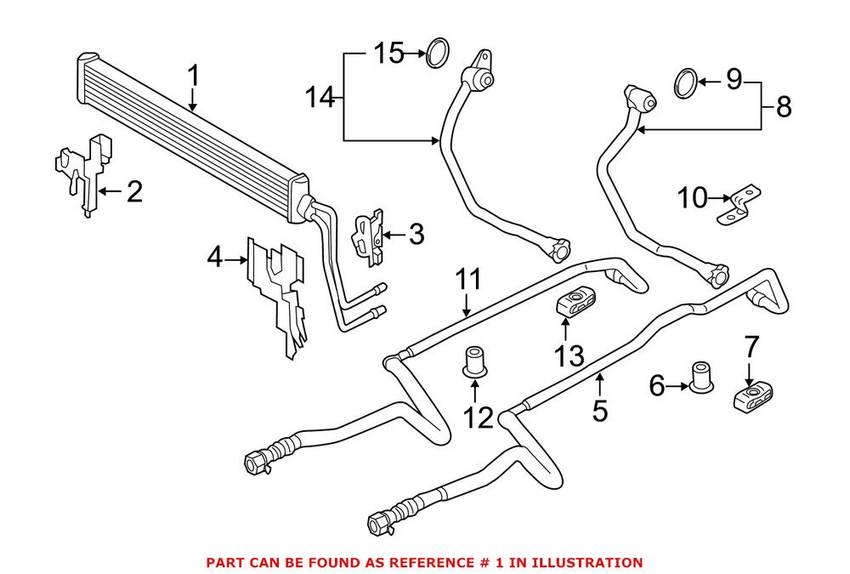 BMW Automatic Transmission Oil Cooler 17212284241